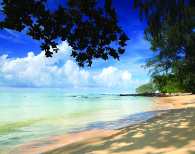 Stranden ved Koh Russey Resort, Cambodia
