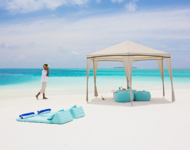 Tosomhed på sandbanke, Conrad Maldives Rangali Island, Maldiverne