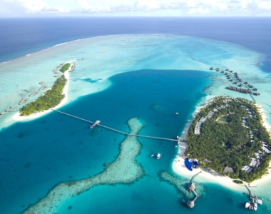 Luftfoto af Conrad Maldives Rangali Island, Maldiverne