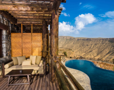 balkon_udsigt_Alila_Jabal_Akhdar_Oman_Mellemøsten