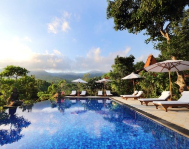 Poolen på Shanti Natural Panorama, Bali