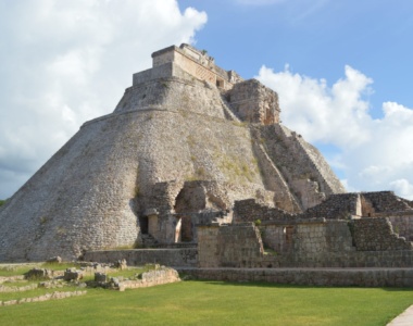 Azteker tempel i Mexico