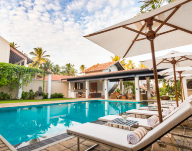 Poolen på Taru Villas - The Muse i Bentota på Sri Lanka. Poolen på Taru Villas - The Muse i Bentota på Sri Lanka.