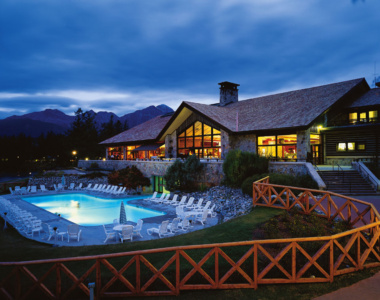 Poolen på Fairmont Jasper Park Lodge, Canada