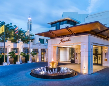Indgangen til Siam Kempinski, Bangkok, Thailand