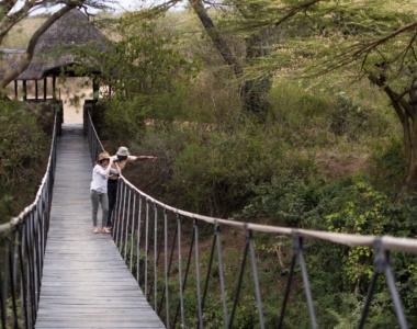 Hængebro på Ololo Safari Lodge, Nairobi, Afrika