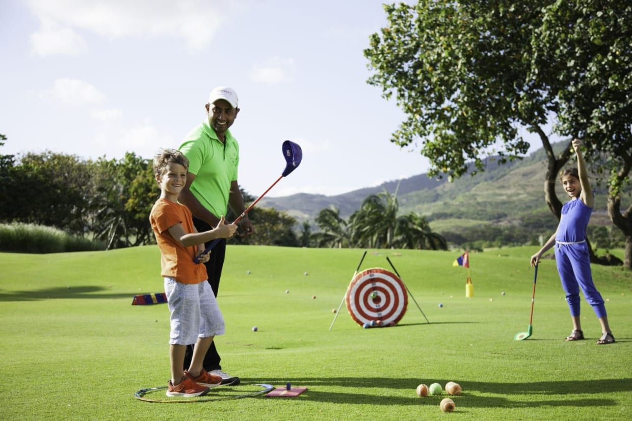 Der er masser af aktiviteter for børn på Heritage Le Telfair Golf & Wellness Resort