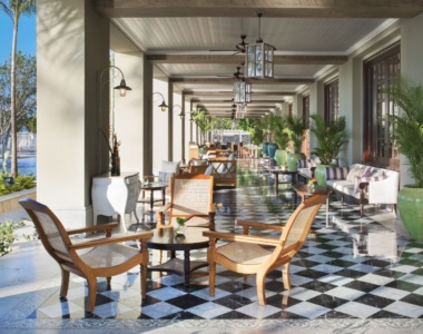Colonial Room Terrace på JW Marriott Mauritius