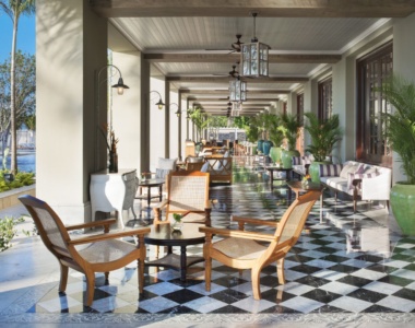 Colonial Room Terrace på JW Marriott Mauritius Colonial Room Terrace på JW Marriott Mauritius