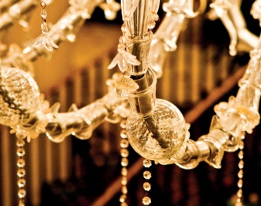 Detalje fra lysekrone på The Charleston Place, South Carolina, USA Detalje fra lysekrone på The Charleston Place, South Carolina, USA