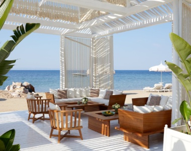 The Anithos Restaurant på Danai Beach Resort and Villas, Halkidiki, Grækenland