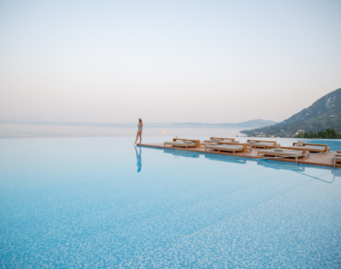 Infinity poolen på Angsana Corfu, Grækenland