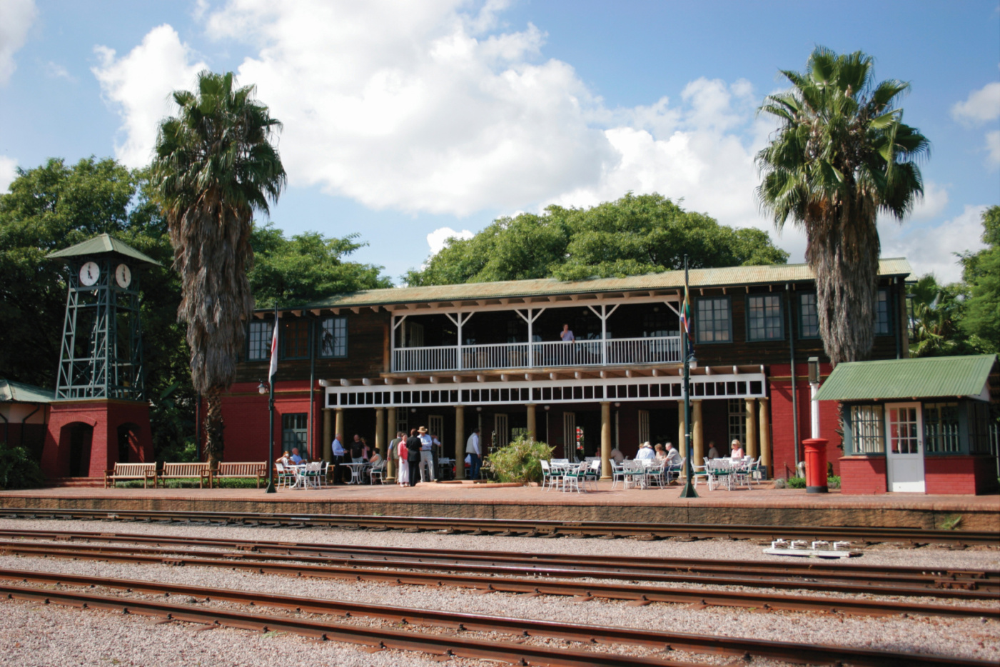 Stationsbygning for Rovos Rail i Pretoria, Sydafrika