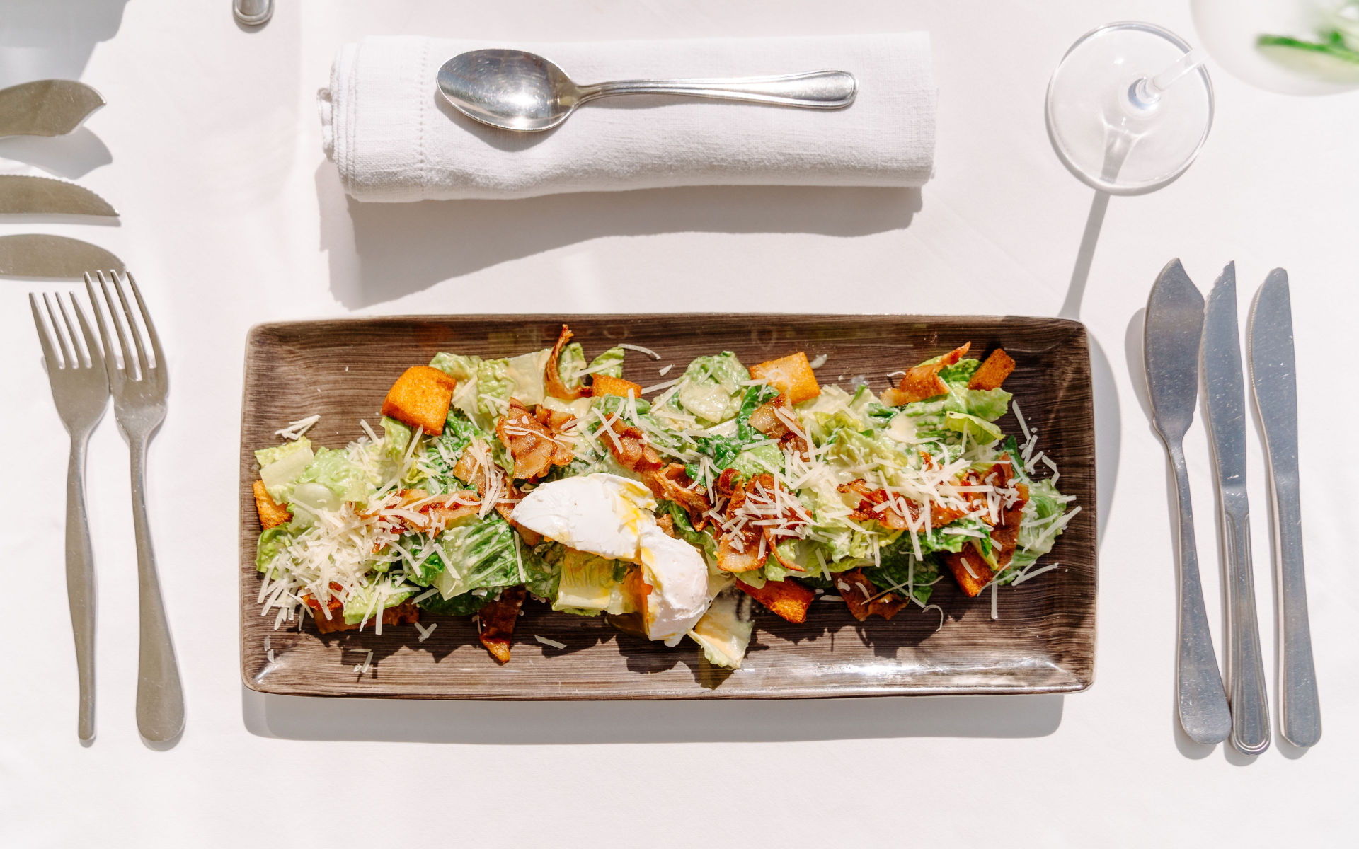 Lækker Ceasar salat på Last Word Long Beach i Sydafrika