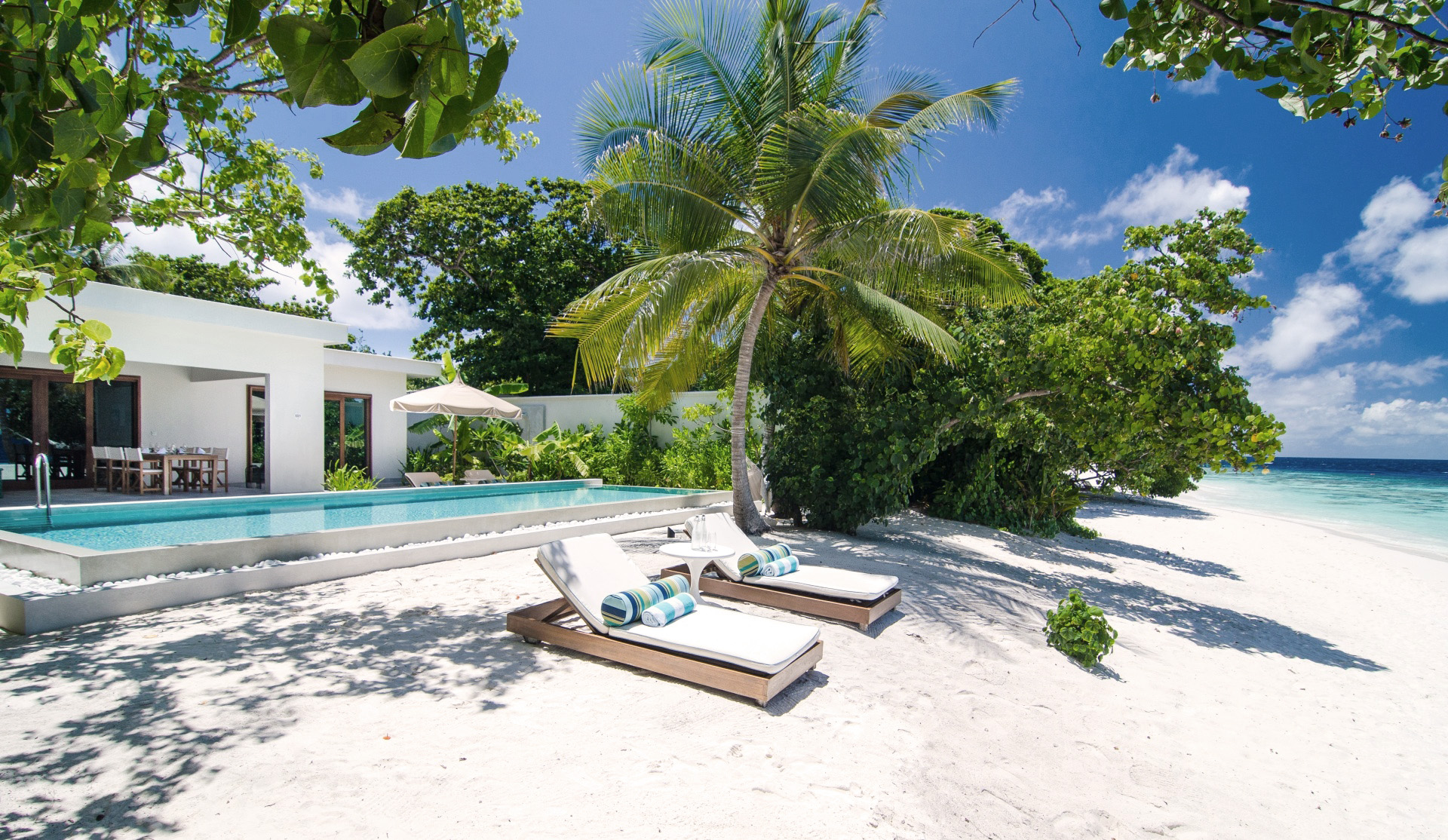 2-værelses Beach Pool Villa, Amilla Maldives Resort & Residences, Maldiverne 2-værelses Beach Pool Villa, Amilla Maldives Resort & Residences, Maldiverne