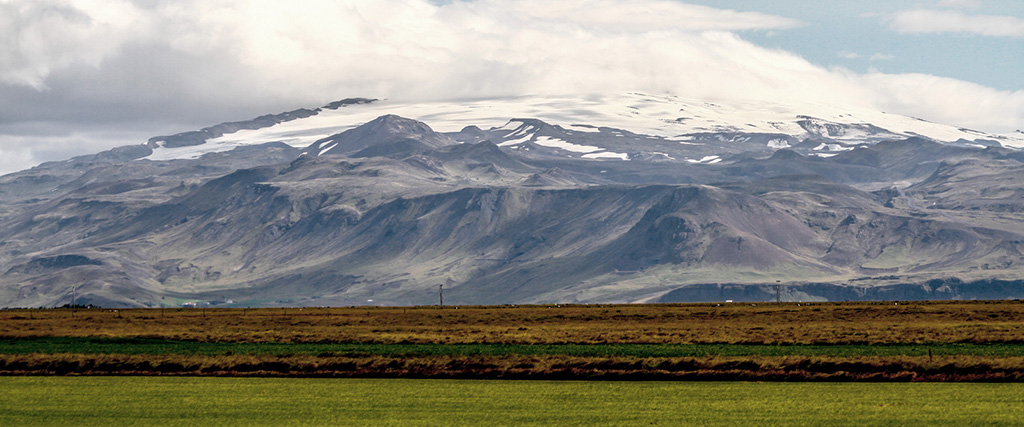 Eyjafjallajöekul gletsjeren, Island