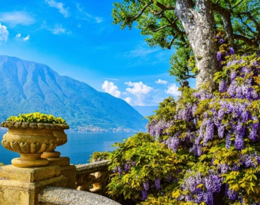 Comosøen i Lombardiet, Italien