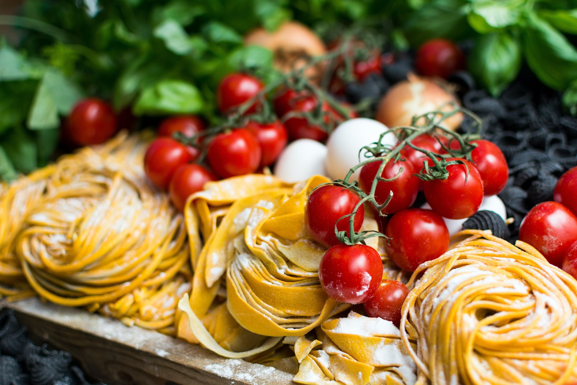 Spis vidunderlig pasta i Italien