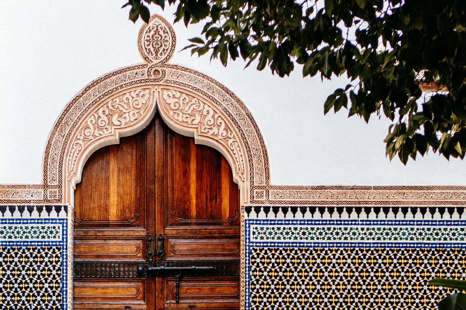Nyd de smukke detaljer i Marrakech, marokko