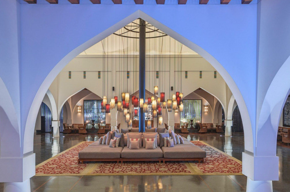 Lobbyen i The Chedi Muscat, Oman