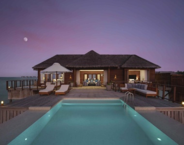 2-vær. Rangali Ocean Pavilion villa på Conrad Maldives Rangali Island 2-vær. Rangali Ocean Pavilion villa på Conrad Maldives Rangali Island