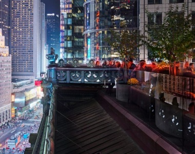 St. Cloud tagterrassen på The Knickerbocker i New York, USA